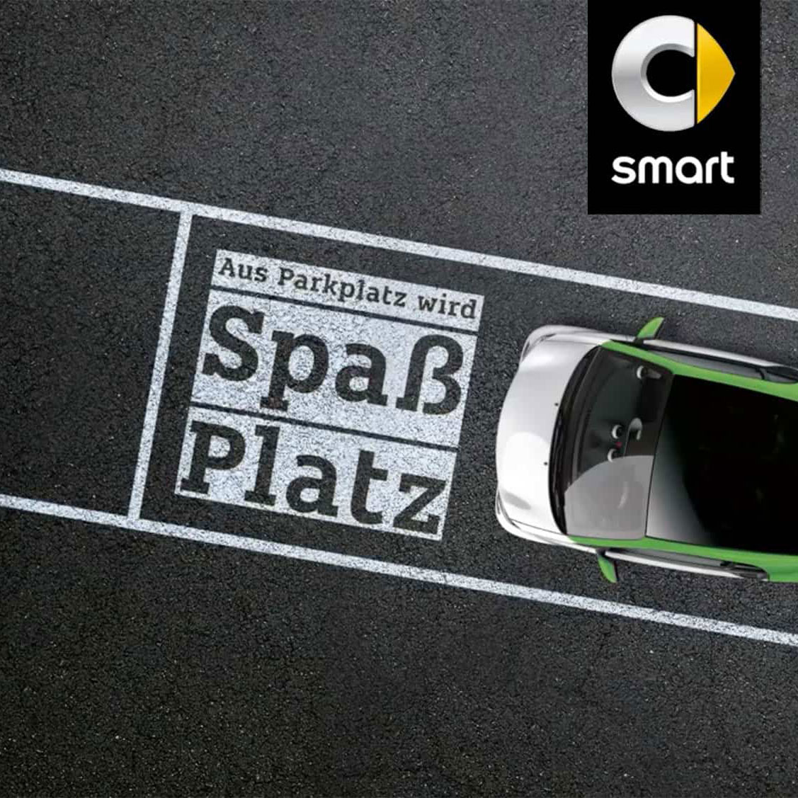 smart: PR Stunt für mehr Lebensfreude in der City